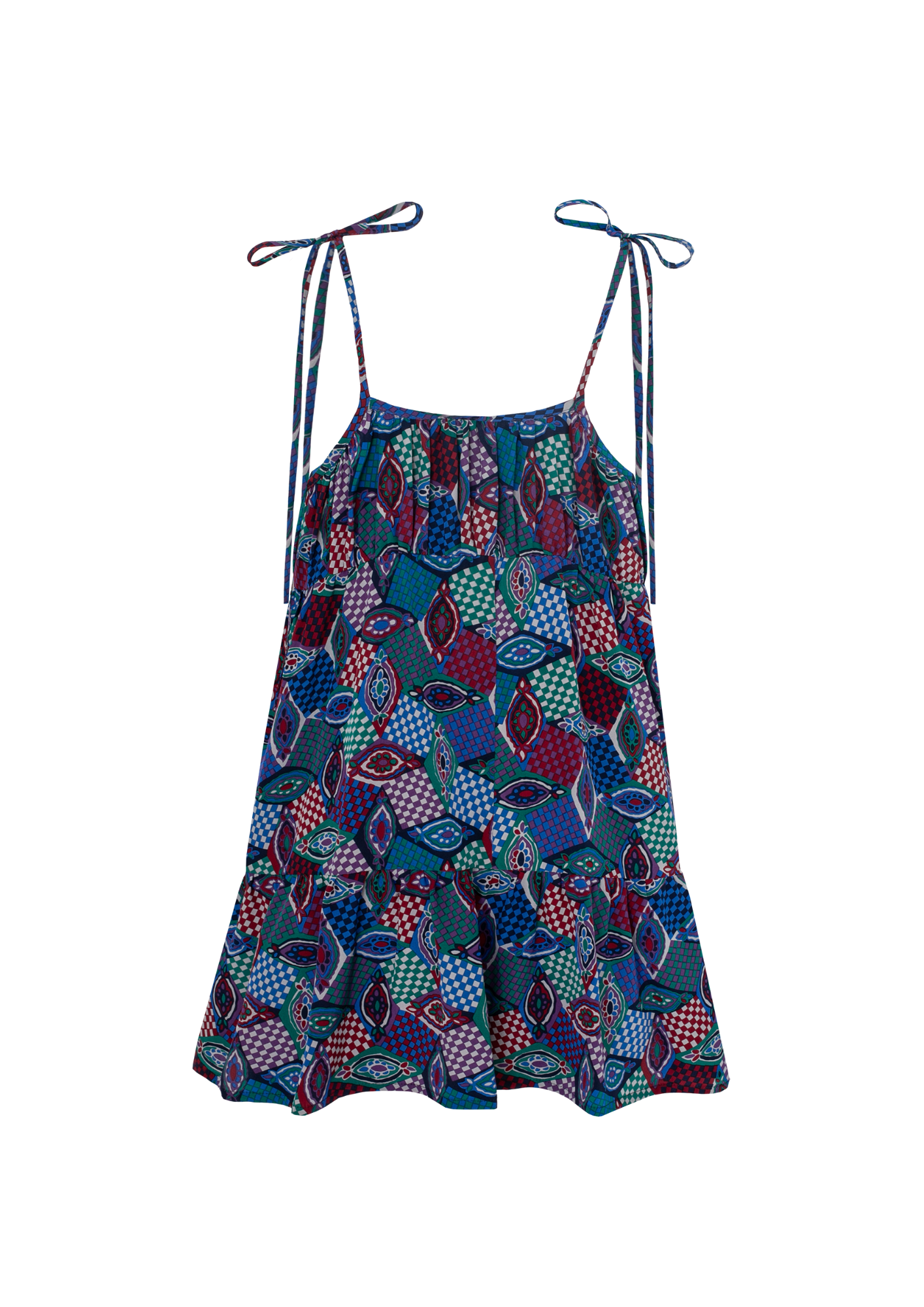 One-of-a-kind Volant Top Silk