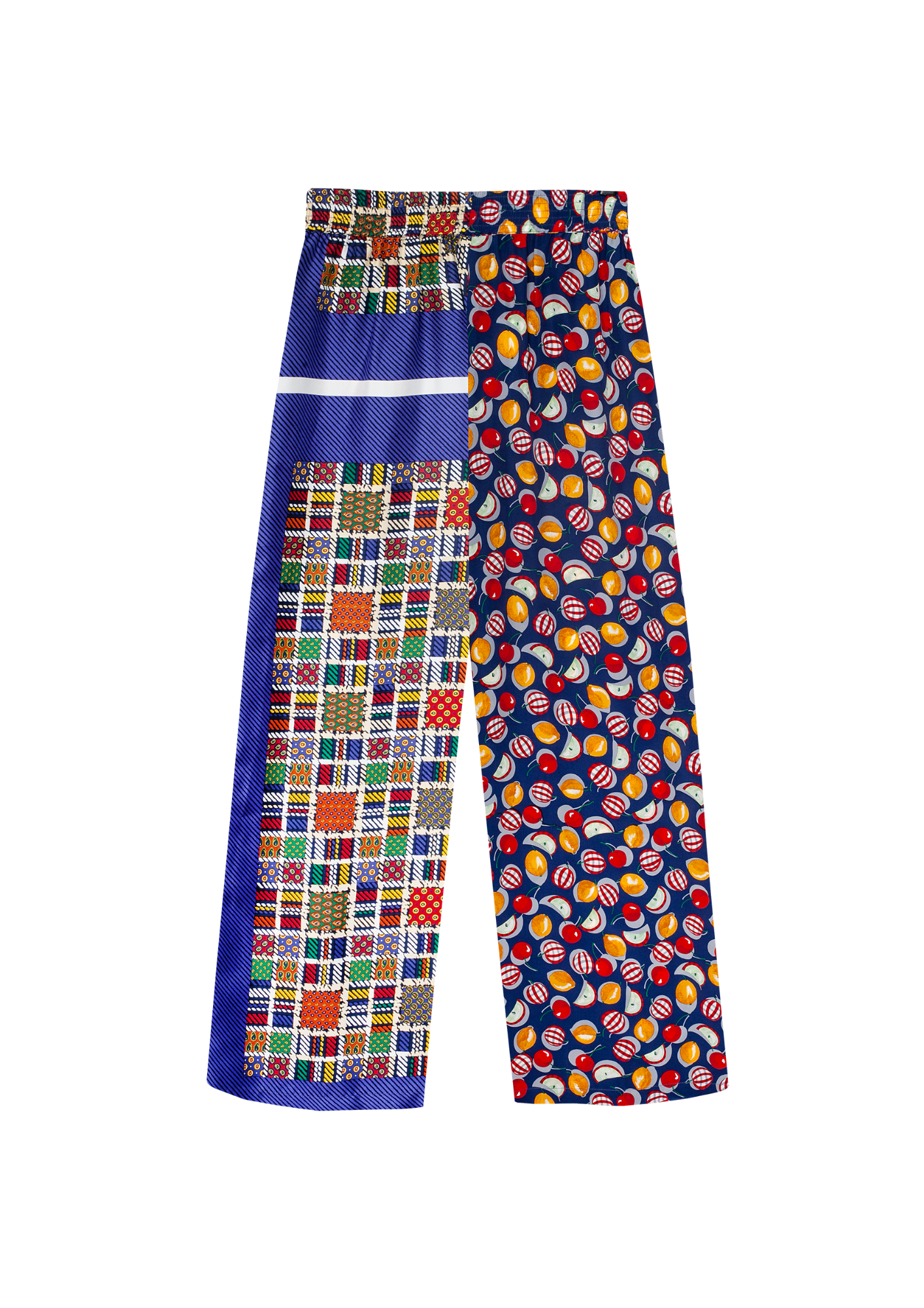 One-of-a-kind Flared Leg Pants Silk