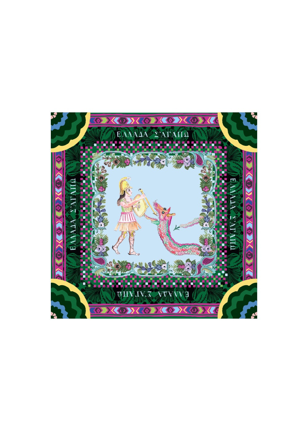 Benaki Scarf Green 140