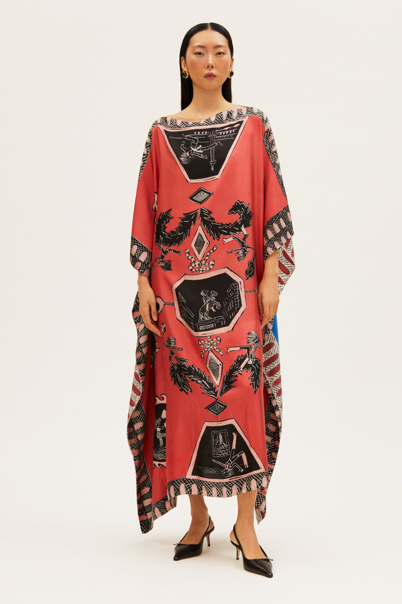 Tependris Kaftan Olympic Pink Blue