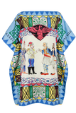 Benaki Kaftan Yellow/Blue Short