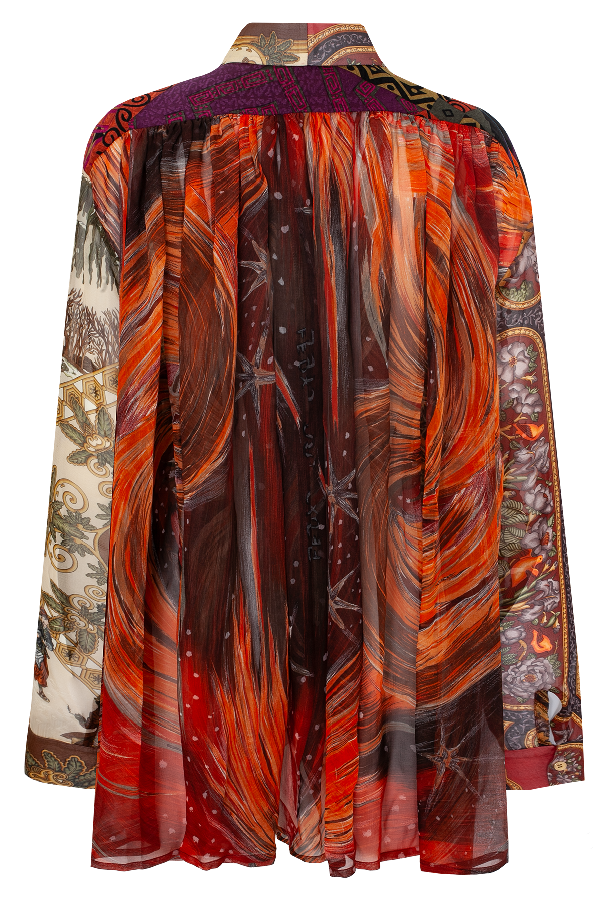 One-of-a-kind Plastron Blouse Chiffon