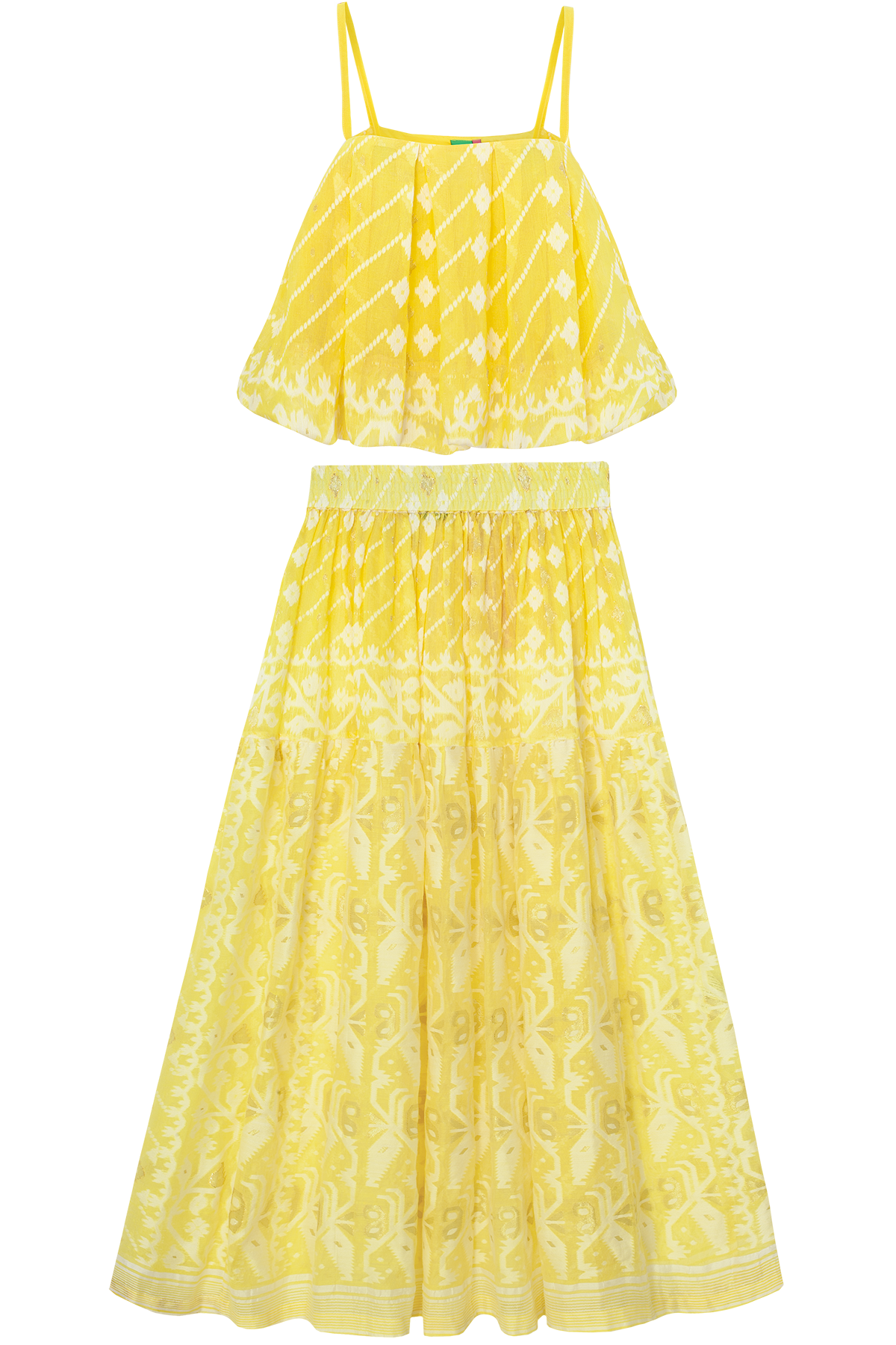 One-of-a-kind Sari Top/Skirt Set