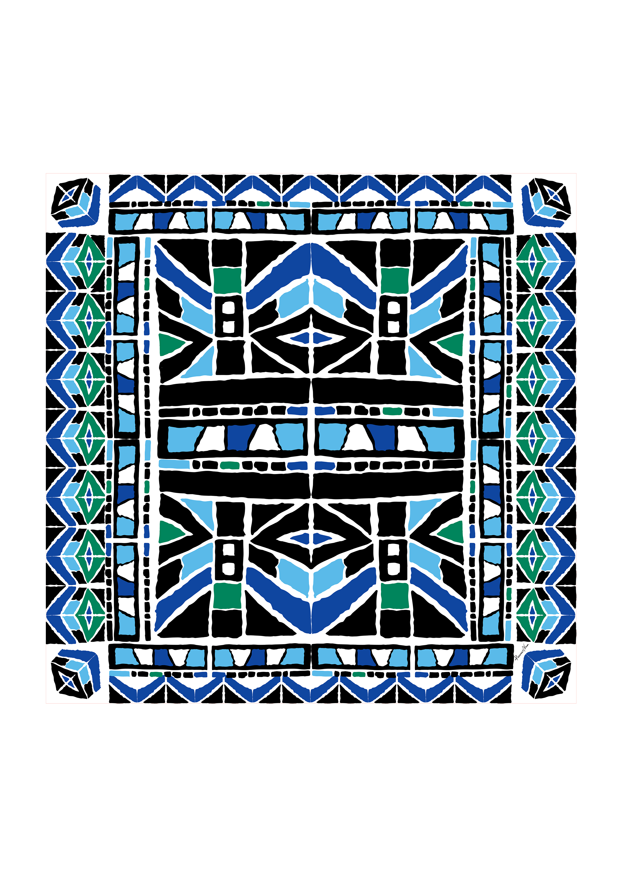 Kilimi Scarf Chorio Black