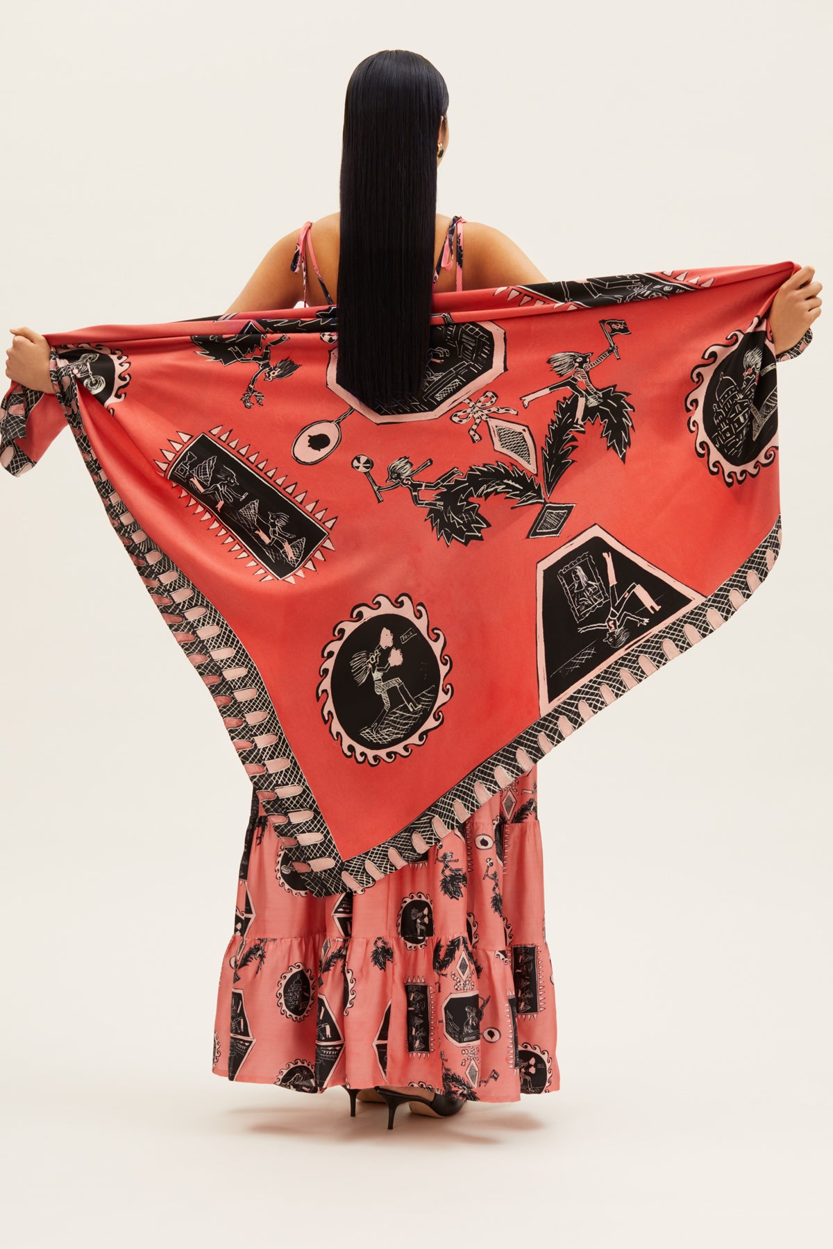 Tependris Scarf Olympic Pink 140