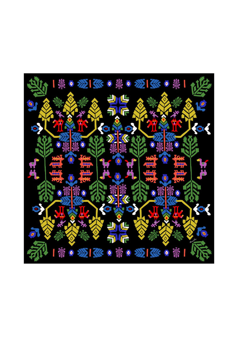 Kelimi Scarf Platia Black 140