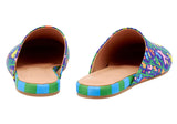 The Benaki Slipper Kiknos Blue