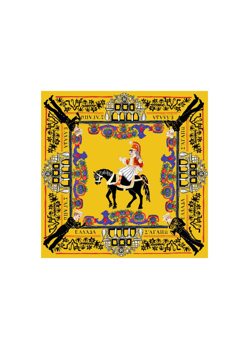 Benaki Scarf Yellow 90