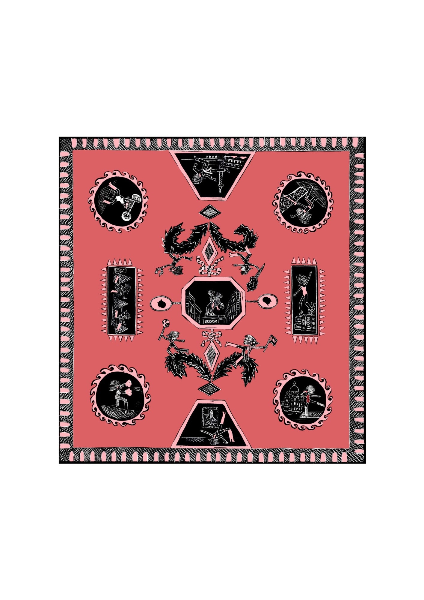 Tependris Scarf Olympic Pink 140