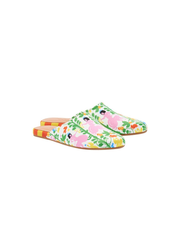 The Benaki Slipper Kiknos White