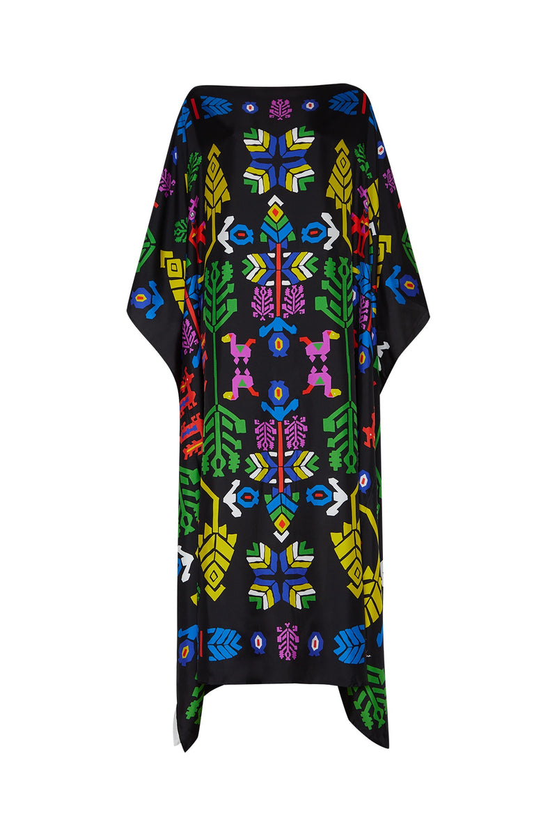 Kilimi Kaftan Platia Black White