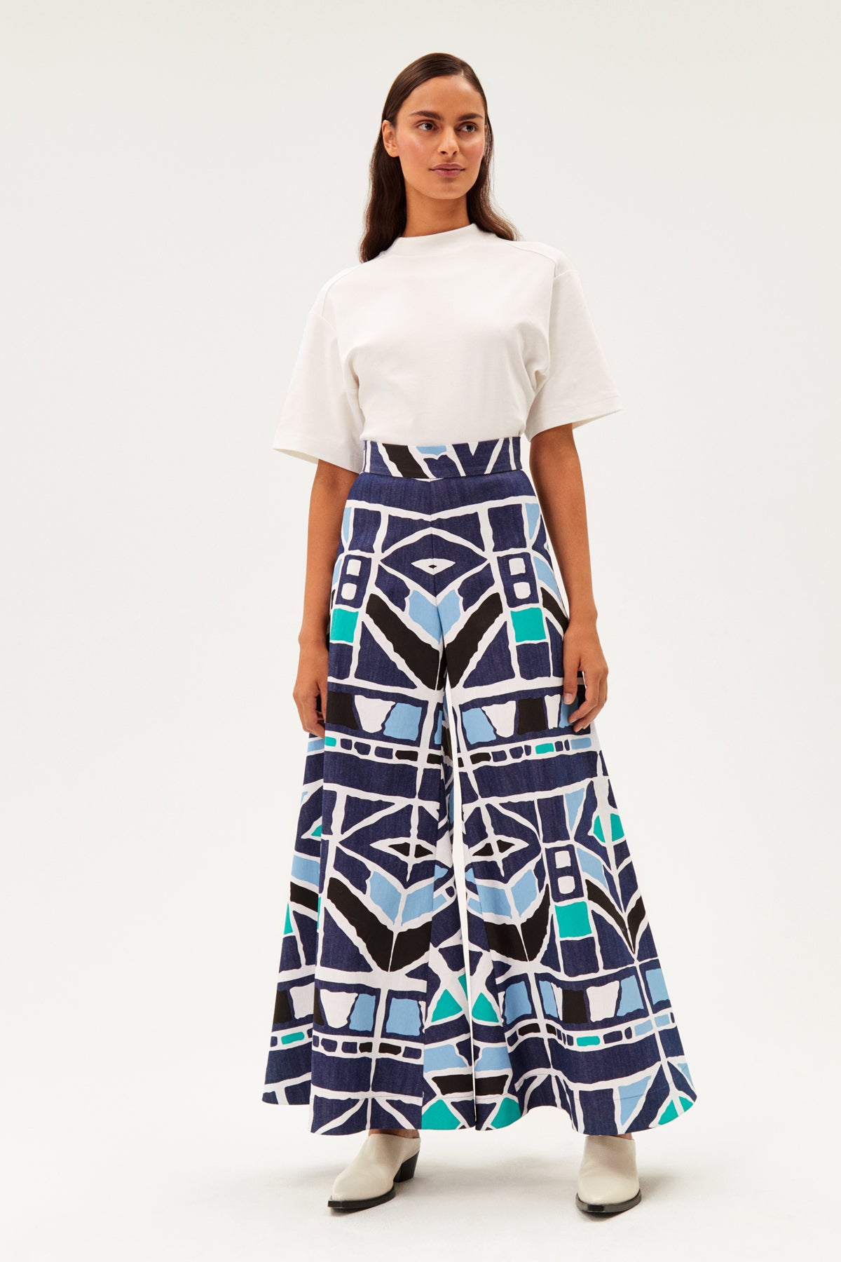 Kilimi Palazzo Pants Denim