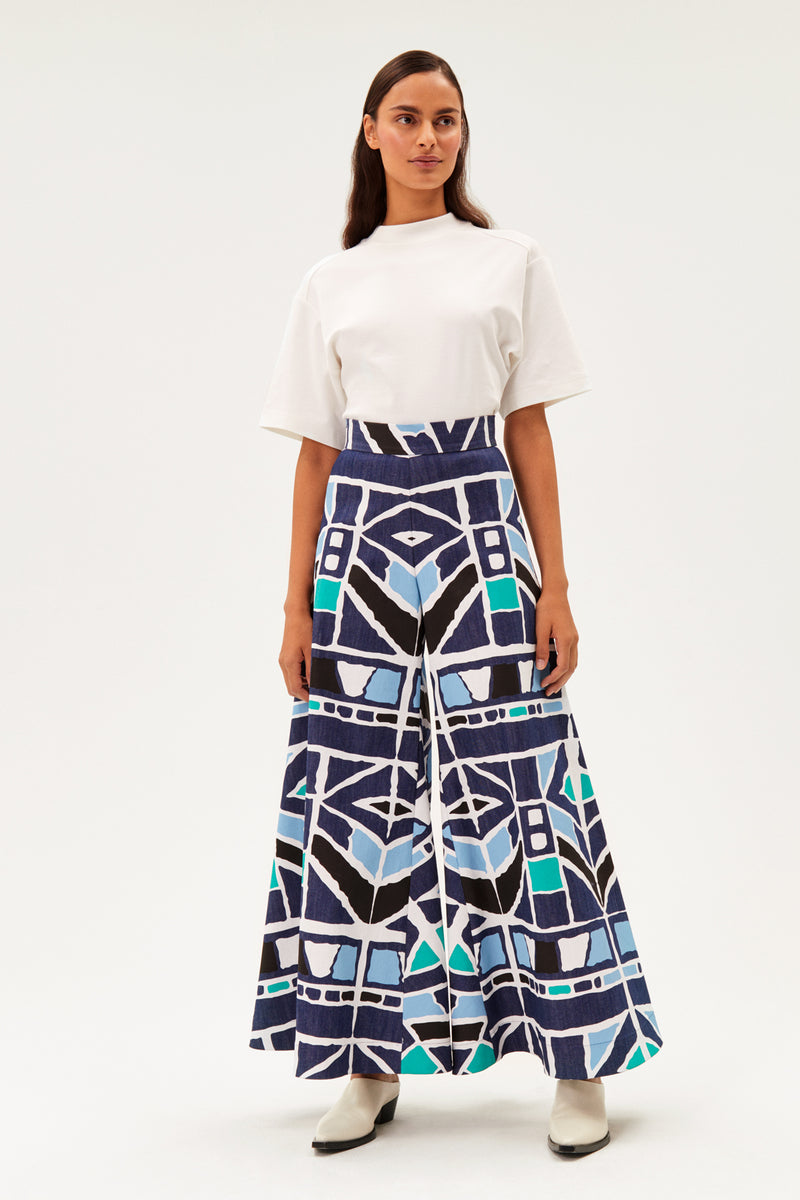Kilimi Palazzo Pants Denim