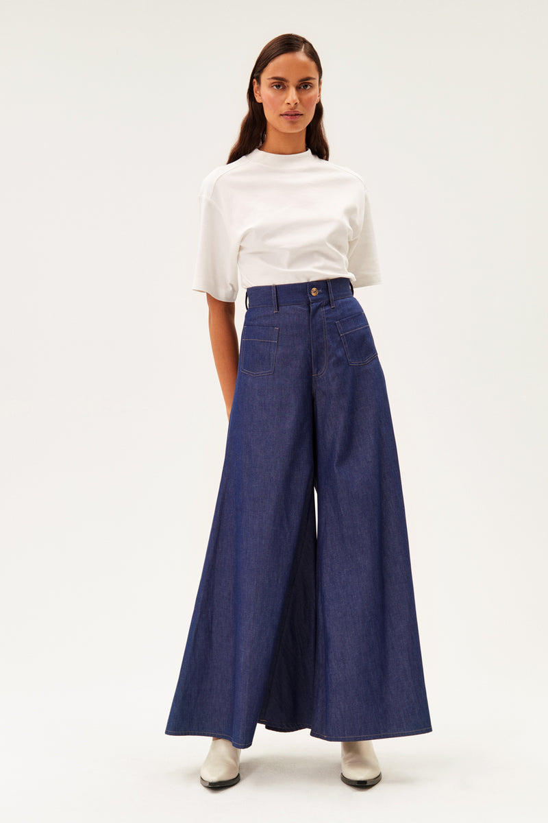 Kilimi Palazzo Pants Light Denim