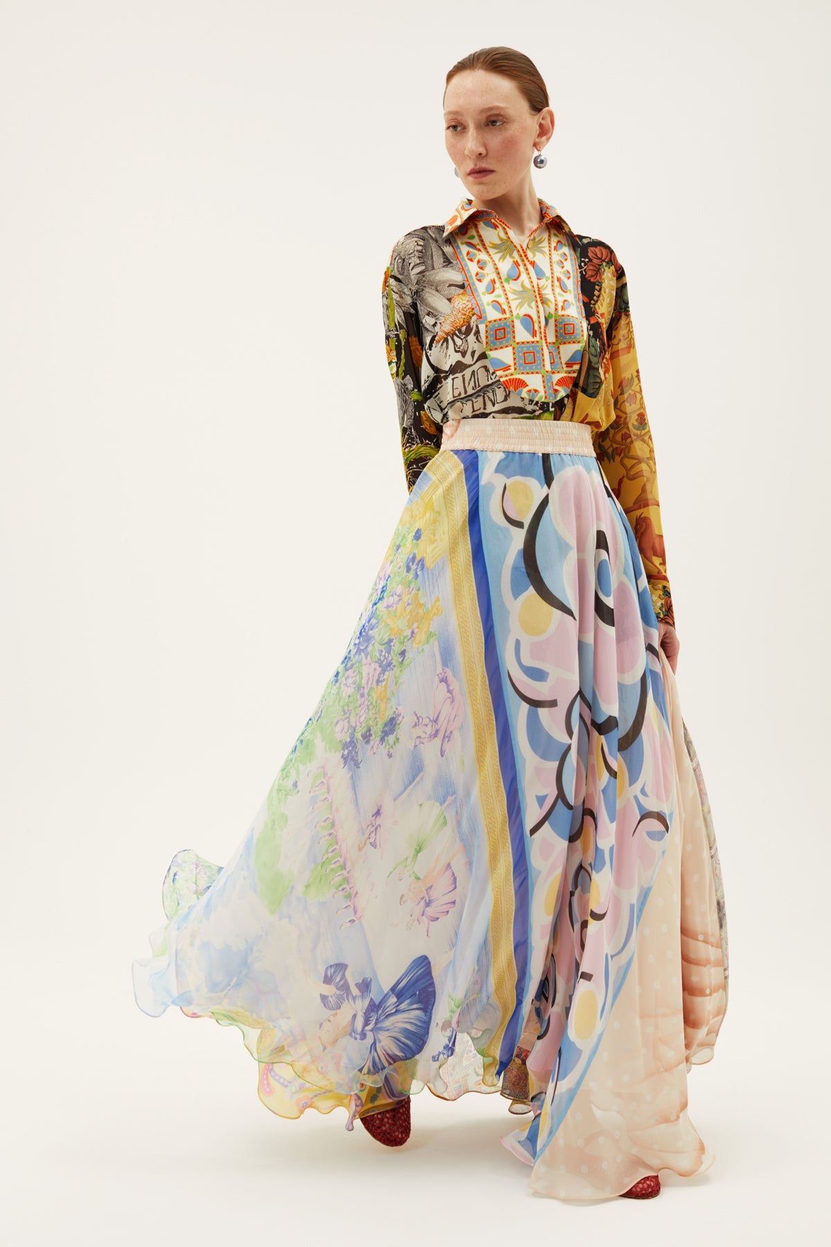 One-of-a-kind Circle Skirt Chiffon