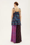 One-of-a-kind Flared Leg Pants Silk