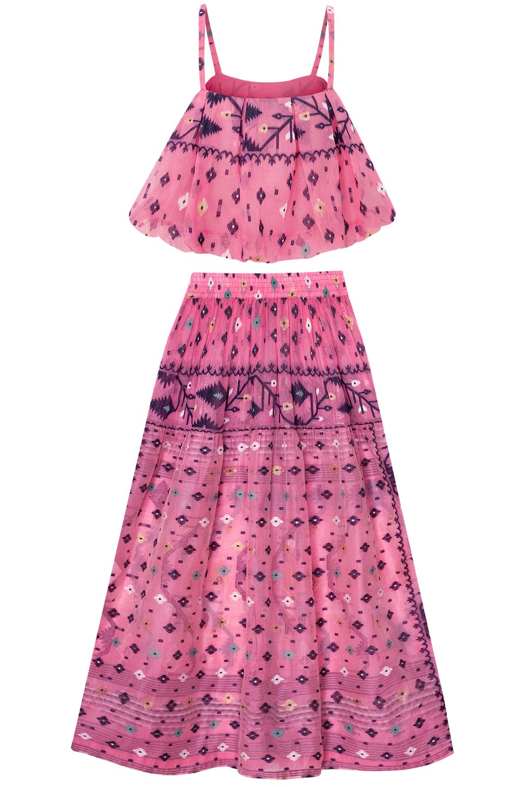 One-of-a-kind Sari Top/Skirt Set