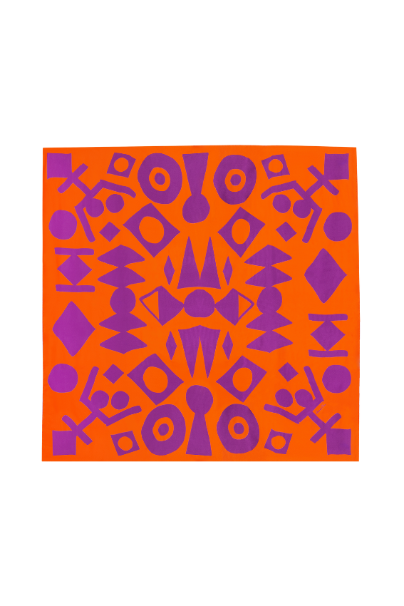 GEOMETRIA Scarf Mikado Orange