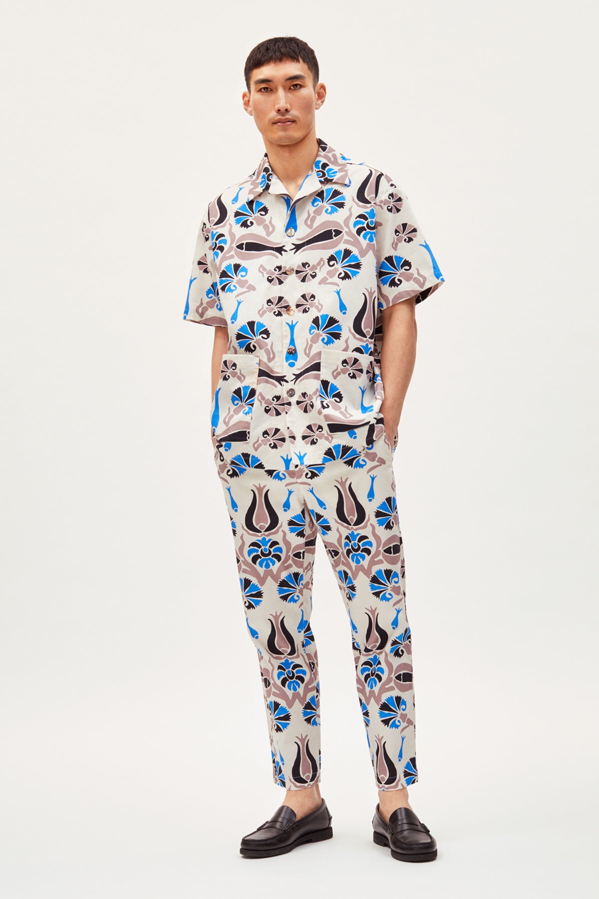 Greek Men Hawaii Shirt Markus Cotton