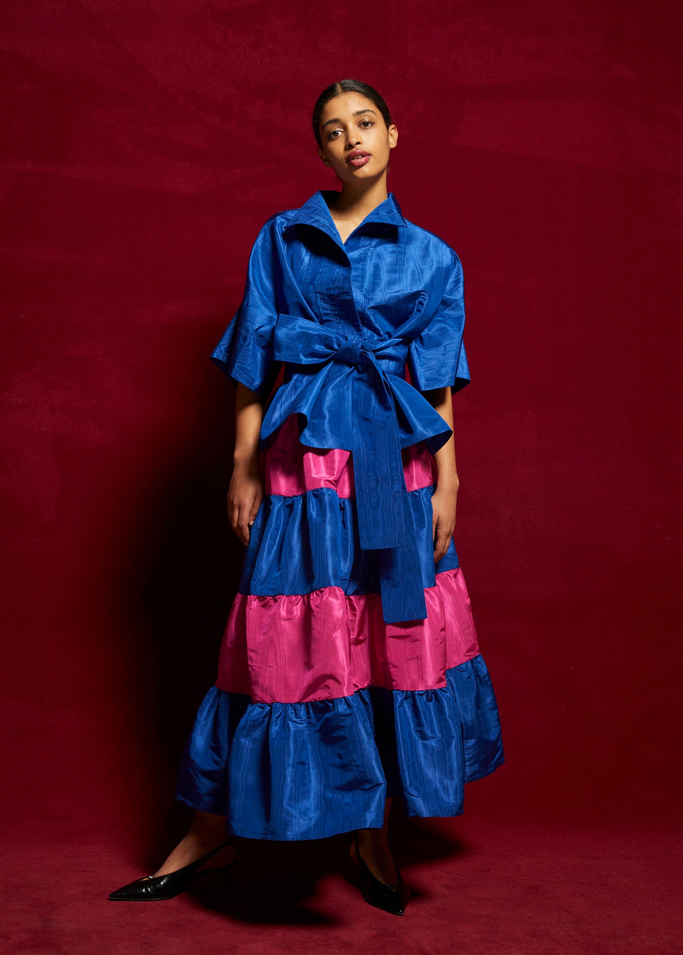 PETALOUDA Volant Skirt Rosalie Taffeta