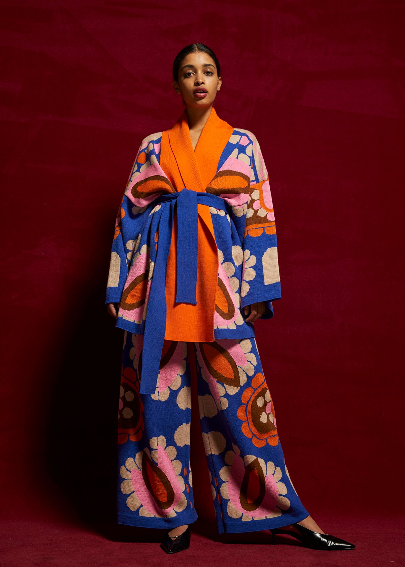 PETALOUDA Knitted Kimono Jacket Benedetta