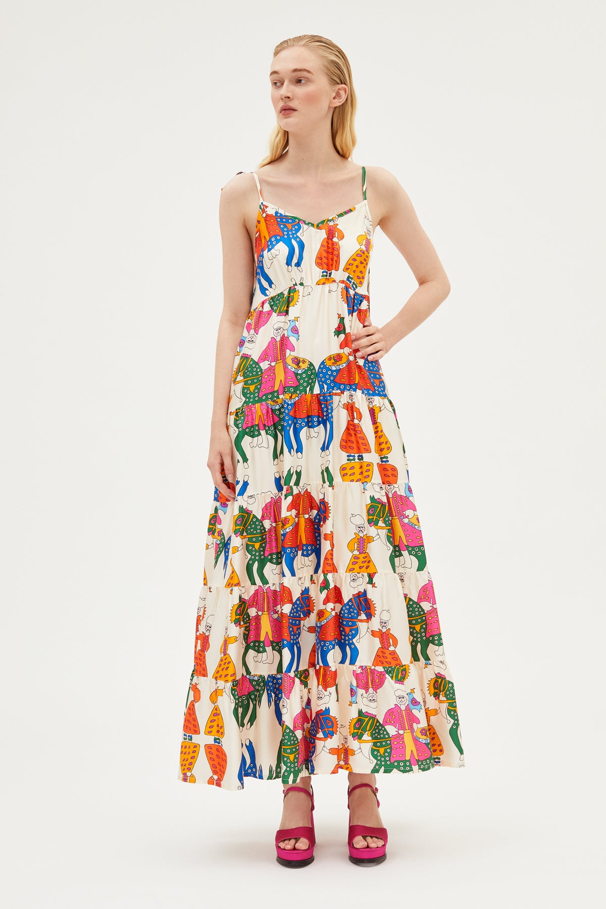 Greek Volant Dress Sonia