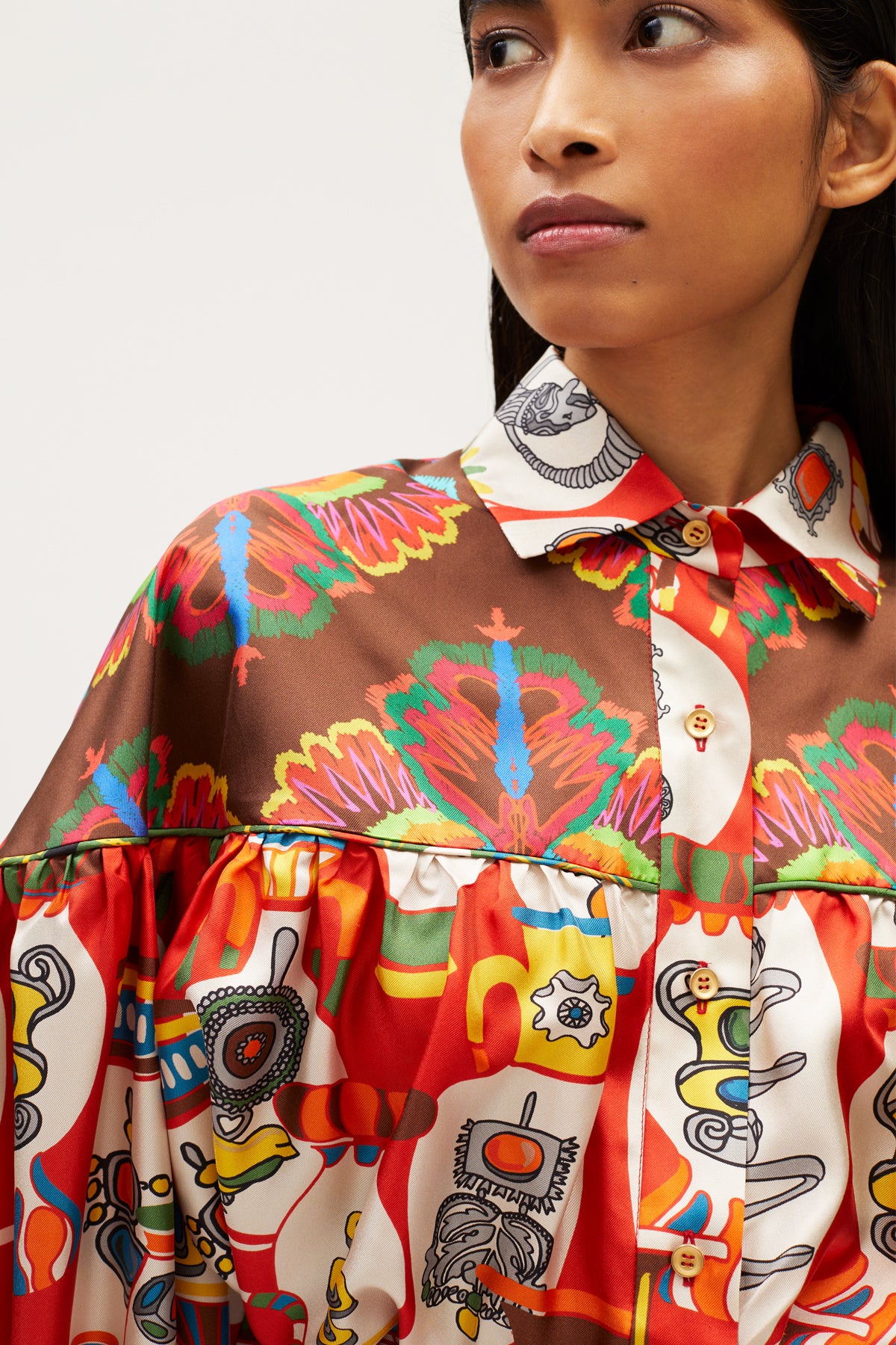 KOSMIMA Yoke Blouse Georgia