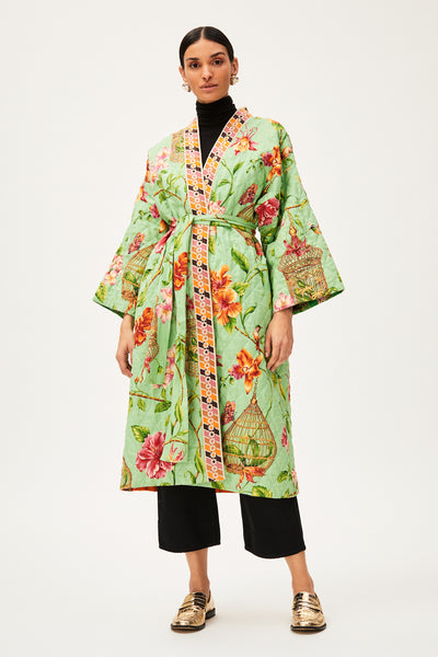One-of-a-kind Quilted Kimono Coat – RIANNA + NINA