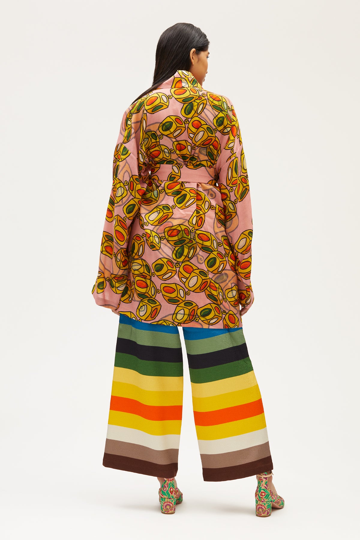 KOSMIMA Short Kimono Panos Wool