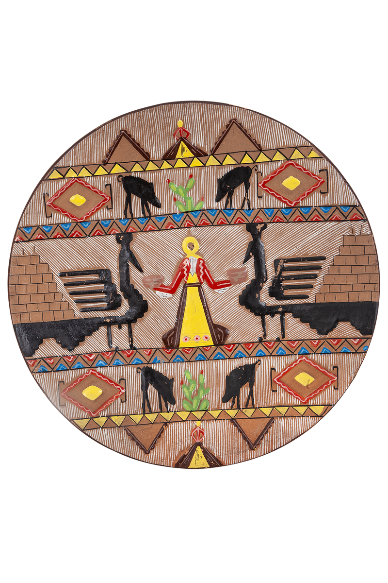 Vintage Hungarian Terracotta Plate