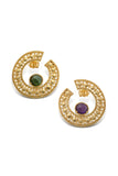 KOSMIMA Gold Stud Earrings by LALAoUNIS