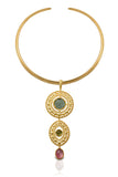 KOSMIMA Gold Choker with Pendant by LALAoUNIS