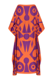 GEOMETRIA Kaftan Mikado Orange Blue