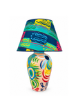 One-of-a-kind Hand-Painted Ceramic Table Lamp – Extra Large