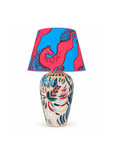 One-of-a-kind Hand-Painted Ceramic Table Lamp – Extra Large