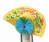 One-of-a-kind Straw Patterson Hat Hand Painted