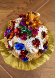 One-of-a-kind Fashion Show Straw Hat with Braids