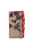 One-of-a-kind Embroidered Wool Scarf
