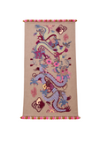 One-of-a-kind Embroidered Wool Scarf