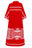 One-of-a-kind Kaftan Dress Cotton Embroidery