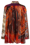 One-of-a-kind Plastron Blouse Chiffon