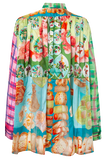 One-of-a-kind Plastron Blouse Silk