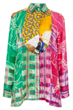One-of-a-kind Plastron Blouse Silk