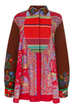 One-of-a-kind Plastron Blouse Cotton