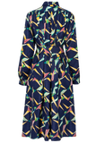 One-of-a-kind Plastron Dress Silk