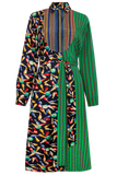 One-of-a-kind Plastron Dress Silk