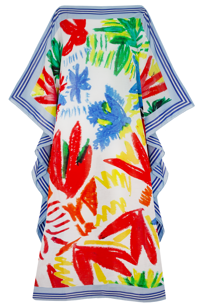 Tropica Fruta Kaftan Tropicana Blanca Cotton
