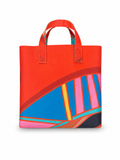 Coated Large Square Bag