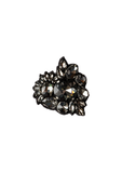 Vintage Black Cluster Brooch