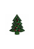 Vintage Emerald Christmas Tree Brooch